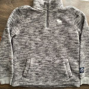 Abercrombie Kids Quarter Zip Fleece Jacket Boys Size 9/10